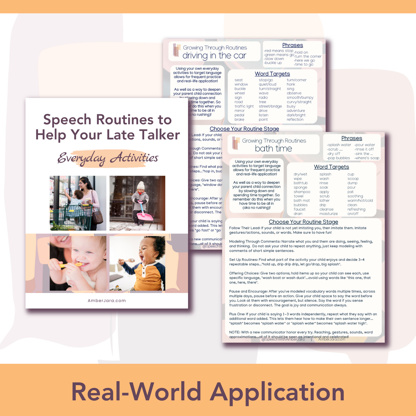 Real-World Application-Speech Routines to Help Your Lake Talker Everyday Activities including Driving in the Car and Bath time 