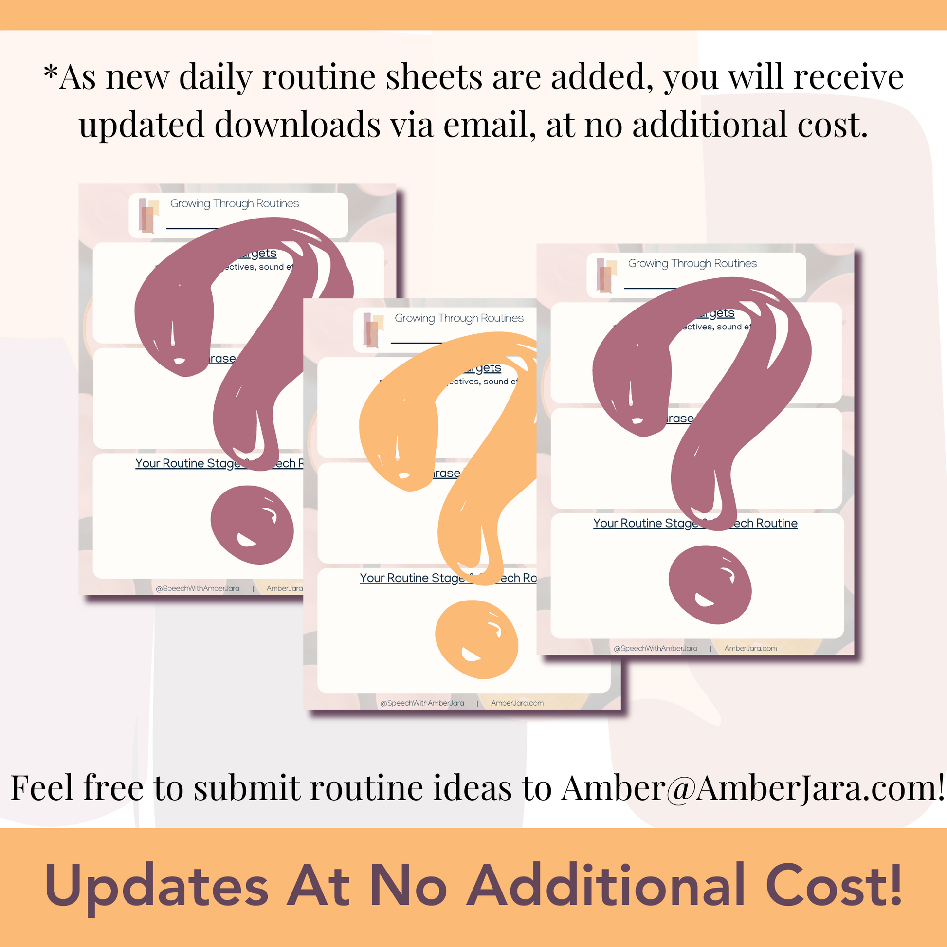 Future updates at no cost. Submit routine ideas.