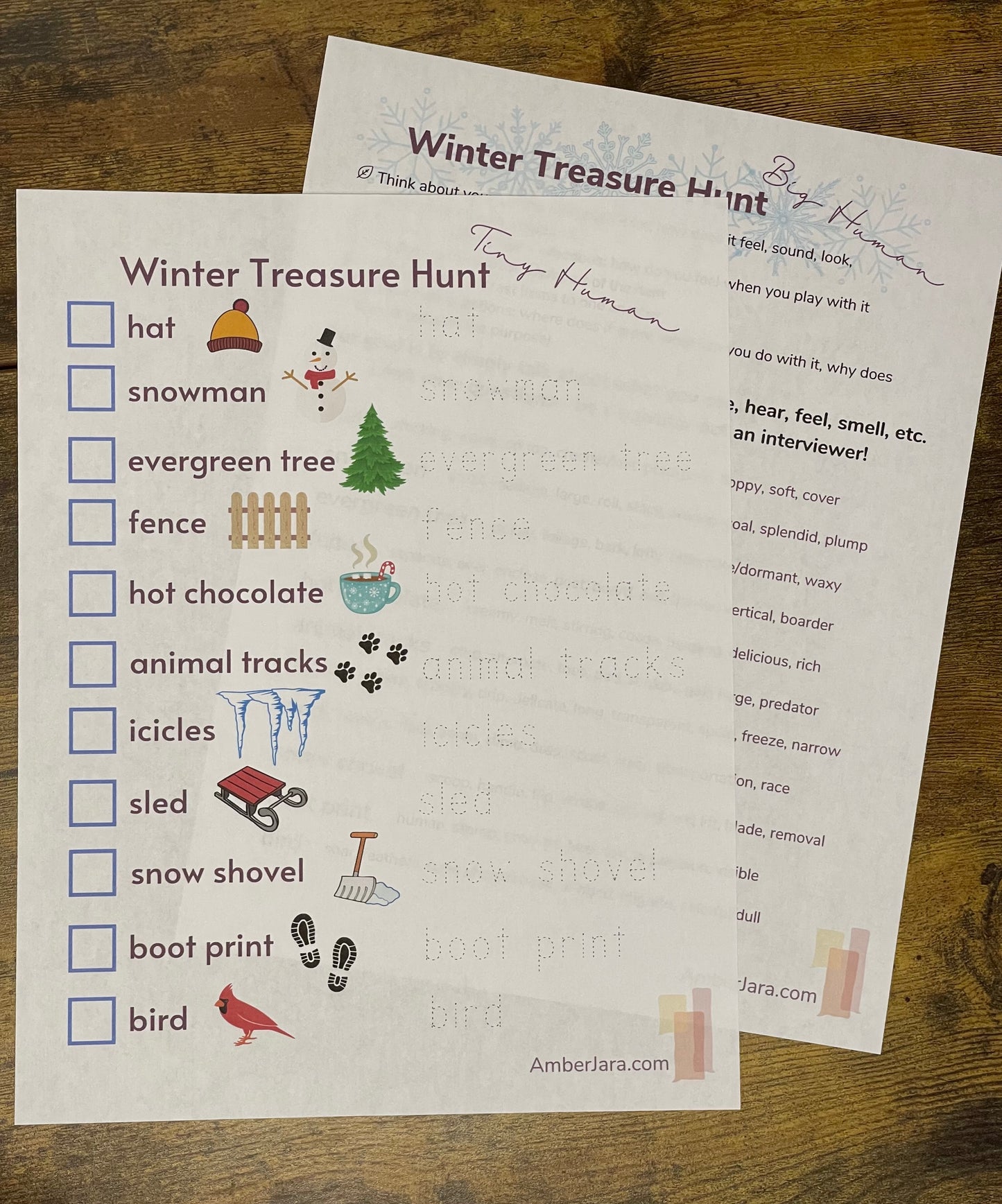 Seasonal Explorer Packs: 4 Seasons Scavenger Hunt for Family Fun & Learning